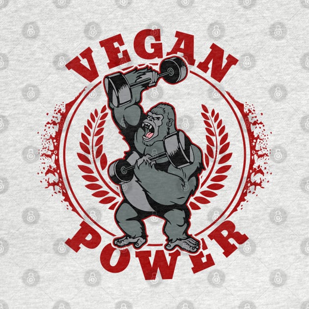 Vegan Power Bodybuilder Gorilla by RadStar